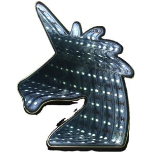 GreenZech (White) Creative Cute Unicorn Mirror Lamp LED Tunnel Night Light for Kid Atmosph GreenZech (White) Creative Cute Unicorn Mirror Lamp LED Tunnel Night Light for Kid Atmosph