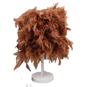 GreenZech (Coffee) Colorful Feather Shade Table Lamp Bedside Desk Lamp Night Light Home De GreenZech (Coffee) Colorful Feather Shade Table Lamp Bedside Desk Lamp Night Light Home De