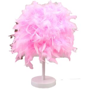 GreenZech (Pink) Colorful Feather Shade Table Lamp Bedside Desk Lamp Night Light Home Deco GreenZech (Pink) Colorful Feather Shade Table Lamp Bedside Desk Lamp Night Light Home Deco