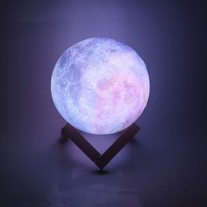GreenZech Creality 3D D15cm 16 Colors 3D Printing Moon Lamp LED Night Light with Remote Co GreenZech Creality 3D D15cm 16 Colors 3D Printing Moon Lamp LED Night Light with Remote Co