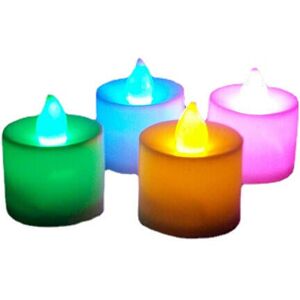 GreenZech (Green) 1 Pcs Led Light Candle Flameless Colorful Tea Candle Lamp Electronic Can GreenZech (Green) 1 Pcs Led Light Candle Flameless Colorful Tea Candle Lamp Electronic Can