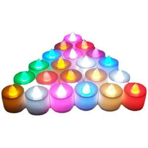 GreenZech (Red) 1 Pcs Led Light Candle Flameless Colorful Tea Candle Lamp Electronic Candl GreenZech (Red) 1 Pcs Led Light Candle Flameless Colorful Tea Candle Lamp Electronic Candl