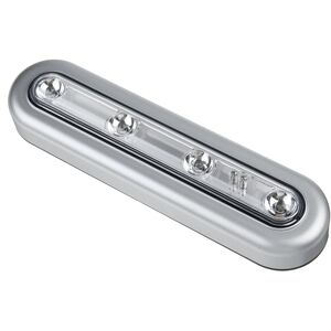 GreenZech (Silver, White) Rectangular 4LED Touch Sensor Night Light Wardrobe Cabinet Lamp GreenZech (Silver, White) Rectangular 4LED Touch Sensor Night Light Wardrobe Cabinet Lamp