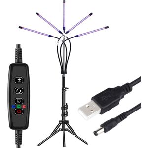 GreenZech (Red + Blue) 5 Hesds LED Grow Light Plant Growing Lamp Lights With Tripod For In GreenZech (Red + Blue) 5 Hesds LED Grow Light Plant Growing Lamp Lights With Tripod For In