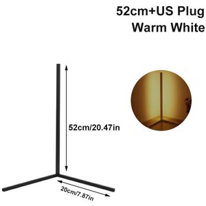 GreenZech (52cm+US Plug Warm White) 52CM LED RGB Color Changing Corner Floor Lamp with Rem GreenZech (52cm+US Plug Warm White) 52CM LED RGB Color Changing Corner Floor Lamp with Rem