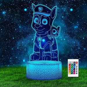 Unbranded Paw Chase Night Light Kids, 3d Led Table Bedside Anime Lamp, Touch Lamp With 16 Unbranded Paw Chase Night Light Kids, 3d Led Table Bedside Anime Lamp, Touch Lamp With 16