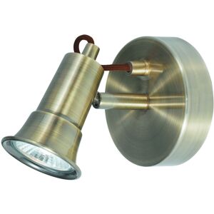 Searchlight Eros 1 Light Antique Brass Finish Traditional Halogen Wall Spotlight Searchlight Eros 1 Light Antique Brass Finish Traditional Halogen Wall Spotlight