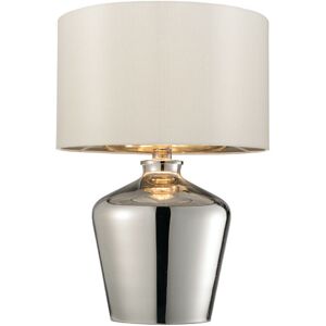 Loops Model e0634 - Ivory, Chrome, 470mm - Table Lamp Loops Model e0634 - Ivory, Chrome, 470mm - Table Lamp