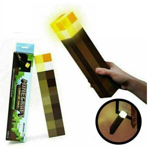Unbranded Kids' Minecraft Night Light Torch Lamps Unbranded Kids' Minecraft Night Light Torch Lamps