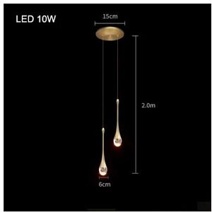 Unbranded (A 2pc, Warm White) Modern Crystal Pendant Lamp for Bedroom Hanging Lights Ceili Unbranded (A 2pc, Warm White) Modern Crystal Pendant Lamp for Bedroom Hanging Lights Ceili