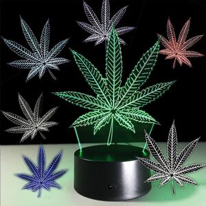 Unbranded Shxx Marijuana Leaf 3d Illusion Lamp Cananbis Weed Optical Visual Night Light Ro Unbranded Shxx Marijuana Leaf 3d Illusion Lamp Cananbis Weed Optical Visual Night Light Ro