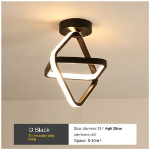 FLEMYE (D model black) 3 Color Modern Ceiling Lamp, Square LED Ceiling Lights for Bedro FLEMYE (D model black) 3 Color Modern Ceiling Lamp, Square LED Ceiling Lights for Bedro