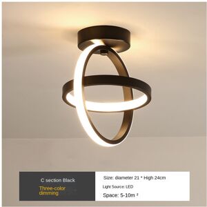 FLEMYE (C model black ) 3 Color Modern Ceiling Lamp, Square LED Ceiling Lights for Bedr FLEMYE (C model black ) 3 Color Modern Ceiling Lamp, Square LED Ceiling Lights for Bedr