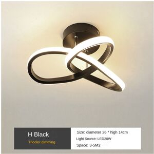 FLEMYE (H model black) 3 Color Modern Ceiling Lamp, Square LED Ceiling Lights for Bedro FLEMYE (H model black) 3 Color Modern Ceiling Lamp, Square LED Ceiling Lights for Bedro