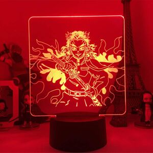 Unbranded Wekity Anime Demon Slayer Kyoujurou Rengoku Lamp 3d Led Illusion Night Light Hom Unbranded Wekity Anime Demon Slayer Kyoujurou Rengoku Lamp 3d Led Illusion Night Light Hom
