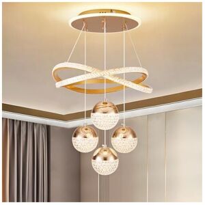 SRJ STAR ( clover four-ball model gold 135W) Hall Chandelier Modern Simple Starry Sky Nor SRJ STAR ( clover four-ball model gold 135W) Hall Chandelier Modern Simple Starry Sky Nor