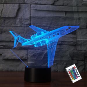 PONLCY 3D Illusion Lamp Airplane Led Night Light, 16 Colors Changing USB Desk Lamps wit PONLCY 3D Illusion Lamp Airplane Led Night Light, 16 Colors Changing USB Desk Lamps wit