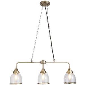 Litecraft Ingrid 3-Light Ceiling Pendant Bar - Antique Brass (60621344) Adjust Litecraft Ingrid 3-Light Ceiling Pendant Bar - Antique Brass (60621344) Adjust