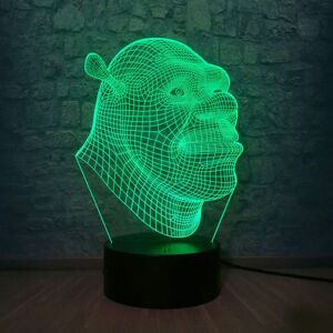 Veeki 3D Lamp Shrek LED Table Night Light Illusion Atmosphere Luminaire with Remote To Veeki 3D Lamp Shrek LED Table Night Light Illusion Atmosphere Luminaire with Remote To