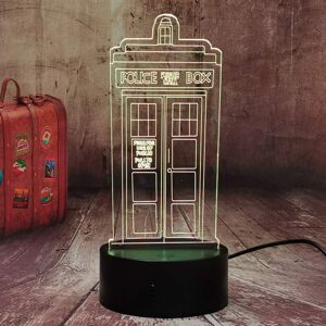 Veeki 3D LED Night Light Lamp Police Boxes Tardis Nightlight for Kids Bedroom Decor Ca Veeki 3D LED Night Light Lamp Police Boxes Tardis Nightlight for Kids Bedroom Decor Ca