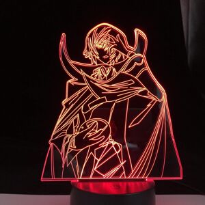 Veeki Anime LED Night Light Code Geass Lelouch Lamperouge 3D Lamp for Kid Room Decor N Veeki Anime LED Night Light Code Geass Lelouch Lamperouge 3D Lamp for Kid Room Decor N