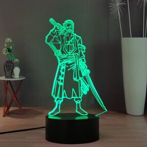 Veeki Anime Roronoa Zoro 3D Night Light, Manga Figure Luffy Zoro Touch Bedside Lamp 16 Veeki Anime Roronoa Zoro 3D Night Light, Manga Figure Luffy Zoro Touch Bedside Lamp 16