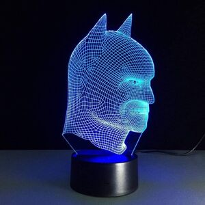Veeki Batman 3D Lamp Room Bedroom Decorative Night Light Multi 7 Color Change USB Cabl Veeki Batman 3D Lamp Room Bedroom Decorative Night Light Multi 7 Color Change USB Cabl