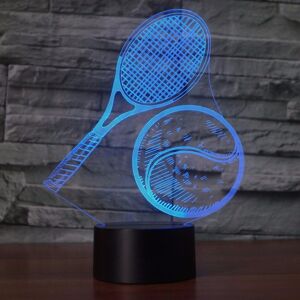 Veeki 3D Tennis Night Light Remote Control Power Touch Table Desk Optical Illusion Lam Veeki 3D Tennis Night Light Remote Control Power Touch Table Desk Optical Illusion Lam