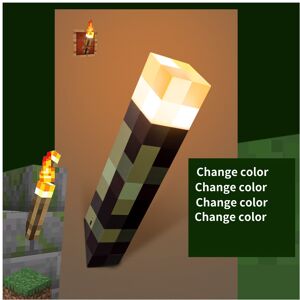 Unbranded (Voice Control Torch) Minecraft Light Up Torch Night Lamp Usb Rechargeable Miner Unbranded (Voice Control Torch) Minecraft Light Up Torch Night Lamp Usb Rechargeable Miner