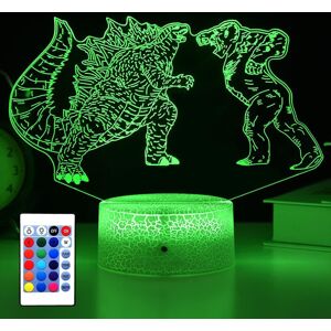 Unbranded Shxx Godzilla Vs King Kong Night Light Kids Room Led Dcor Lamp With Remote Contr Unbranded Shxx Godzilla Vs King Kong Night Light Kids Room Led Dcor Lamp With Remote Contr