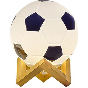 Unbranded (White Black, 7 Colors) Football Night Light,soccer Led Lamp,with Wooden Stand,r Unbranded (White Black, 7 Colors) Football Night Light,soccer Led Lamp,with Wooden Stand,r