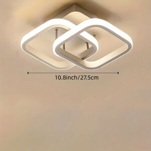 TOPSRJYL (H) Square Semi Embedded LED Ceiling Light Fixtures with 3 Color Tones, Ceiling TOPSRJYL (H) Square Semi Embedded LED Ceiling Light Fixtures with 3 Color Tones, Ceiling