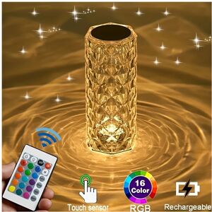 SKESRJTOP 16-Color Changing RGB Night Light, Touch Lamp, USB Romantic LED Rose Table Lamps SKESRJTOP 16-Color Changing RGB Night Light, Touch Lamp, USB Romantic LED Rose Table Lamps