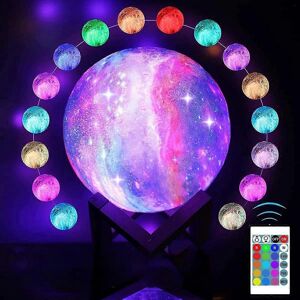 SPIEZ (As show, One size) Moon Lamp Lava Lamp Night Light Galaxy Lamp16 Led Colors Wit SPIEZ (As show, One size) Moon Lamp Lava Lamp Night Light Galaxy Lamp16 Led Colors Wit