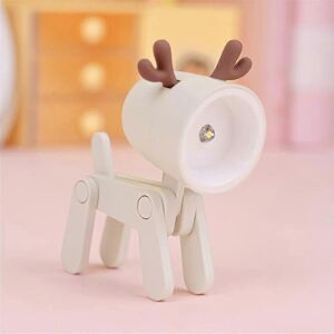 Unbranded (Off white deer) LED Night Light Mini Folding Desk Lamp Cute Pet Lights Dog Deer Unbranded (Off white deer) LED Night Light Mini Folding Desk Lamp Cute Pet Lights Dog Deer