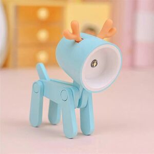 Unbranded (Blue deer) LED Night Light Mini Folding Desk Lamp Cute Pet Lights Dog Deer Port Unbranded (Blue deer) LED Night Light Mini Folding Desk Lamp Cute Pet Lights Dog Deer Port