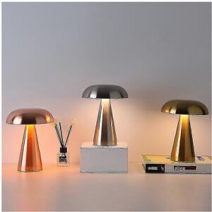 Unbranded (Silver) Led Mushroom Bud Table Lamp Rechargeable Touch Three-tone Lighting For Unbranded (Silver) Led Mushroom Bud Table Lamp Rechargeable Touch Three-tone Lighting For