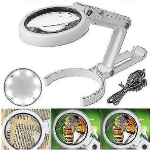 Unbranded Magnifying 8 LED Lights Desk Lamps Magnifier Glass Reading Light Stand Clamp Unbranded Magnifying 8 LED Lights Desk Lamps Magnifier Glass Reading Light Stand Clamp
