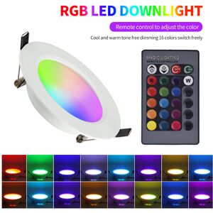 Unbranded (10WRGBCW+white light with remote control all aluminum) RGB downlight full color Unbranded (10WRGBCW+white light with remote control all aluminum) RGB downlight full color