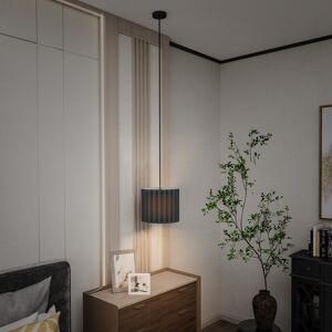 HOMCOM Linen Pendant Light, E27 Lampshade for Living Room, Bedroom, Black HOMCOM Linen Pendant Light, E27 Lampshade for Living Room, Bedroom, Black