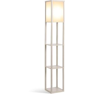 HOMCOM 3-Tier Floor Lamp, Floor Light with Storage Shelf, Reading Standing Lamp HOMCOM 3-Tier Floor Lamp, Floor Light with Storage Shelf, Reading Standing Lamp