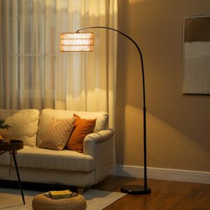 HOMCOM Standing Lamp for Living Room, Floor Lamp with Foot Switch, Black HOMCOM Standing Lamp for Living Room, Floor Lamp with Foot Switch, Black