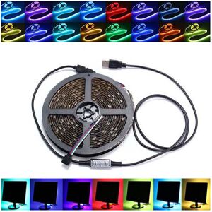 GreenZech (1M) 0.5/1/2/3/4/5M Non-Waterproof USB RGB SMD5050 LED Strip Light TV Background GreenZech (1M) 0.5/1/2/3/4/5M Non-Waterproof USB RGB SMD5050 LED Strip Light TV Background