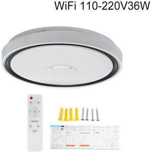 GreenZech (WIFI 110-220V 36W + Remote) 36W/60W 110/220V 40cm LED RGB Music Ceiling Lamp Wi GreenZech (WIFI 110-220V 36W + Remote) 36W/60W 110/220V 40cm LED RGB Music Ceiling Lamp Wi