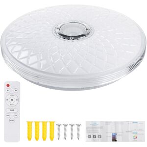 GreenZech (Remote+bluetooth) 40cm 36W LED RGB Music Ceiling Lamp bluetooth APP/Remote Cont GreenZech (Remote+bluetooth) 40cm 36W LED RGB Music Ceiling Lamp bluetooth APP/Remote Cont