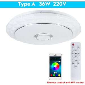 GreenZech (A) 45cm WIFI LED Ceiling Light RGB Bluetooth Music Speeker Dimmable Lamp APP GreenZech (A) 45cm WIFI LED Ceiling Light RGB Bluetooth Music Speeker Dimmable Lamp APP