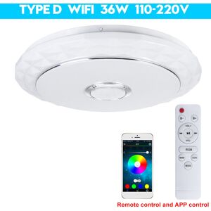GreenZech (D) 45cm WIFI LED Ceiling Light RGB Bluetooth Music Speeker Dimmable Lamp APP GreenZech (D) 45cm WIFI LED Ceiling Light RGB Bluetooth Music Speeker Dimmable Lamp APP