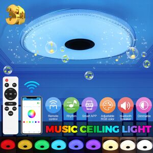 GreenZech AC110V-220V Smart LED Ceiling Light With Remote 14.96in Lamp Adjustable APP/ blu GreenZech AC110V-220V Smart LED Ceiling Light With Remote 14.96in Lamp Adjustable APP/ blu