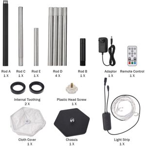 GreenZech (AU Plug) 58" Soft Light Modern LED Floor Lamp RGB Color Changing Fabric Shade A GreenZech (AU Plug) 58" Soft Light Modern LED Floor Lamp RGB Color Changing Fabric Shade A