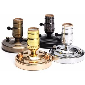 GreenZech (Silver) E27/E26 AC110-250V Edison Retro Vintage Ceiling Light Lamp Holder Socke GreenZech (Silver) E27/E26 AC110-250V Edison Retro Vintage Ceiling Light Lamp Holder Socke